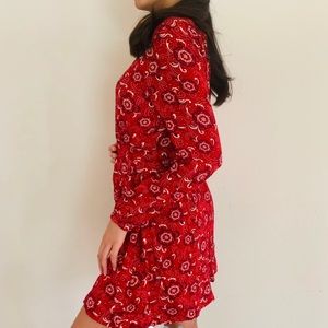Red Long Sleeve Dress